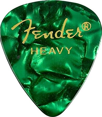 Fender 351 Shape Premium Heavy Yeşil Gitar Penası