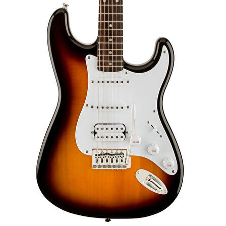 Squier Bullet Strat HSS Elektro Gitar Laurel  With Tremolo Brown Sunburst  