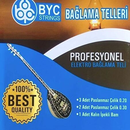 LongMoon Byc20E Elektro Bağlama Saz Teli Takım 0.20