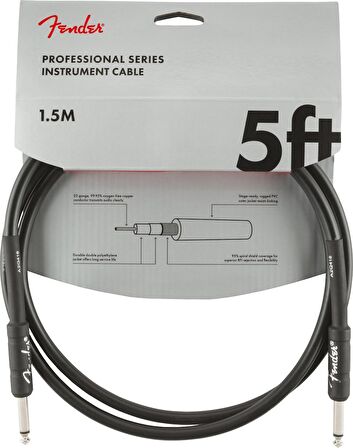 Fender Pro Inst SS 5 Gitar Kablosu 1.5 Metre