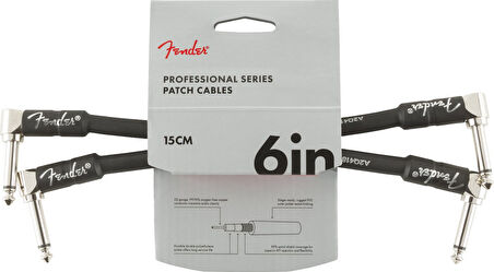 Fender Pro Inst AA 6 2-Pack Pedal Kablosu 15cm.