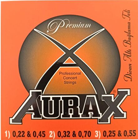 Aurax ARX22B Divan Teli 022 Kalınlık Saz Takım Teli Ortada Bam teli Extra Dahil