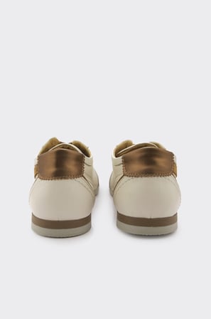 Hakiki Deri Bağcıklı Kadın Sneaker