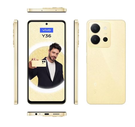 Vivo Y36 Sarı 256 GB / 8+8 GB RAM YENİLENMİŞ ÜRÜN (Sıfır Gibi) 