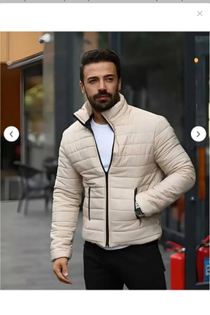 Erkek Kırmızı Şişme Mont