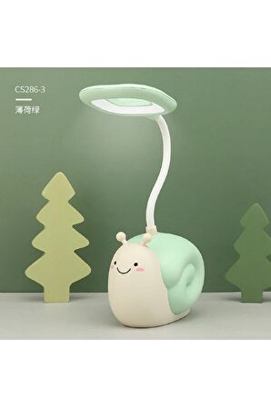 Sevimli Salyangoz Masa Lambası Göz Koruması Enerji Tasarrufu Okuma Lambası