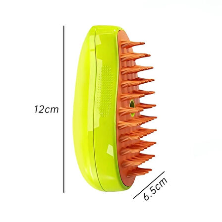 caselka® Buharlı Yumuşak Silikon Uçlu Kedi & Köpek Tüy Tarama Tarağı Yıkama Fırçası