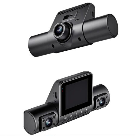 360° Tam Kapsamlı Kayıt, Yüksek Çözünürlüklü Gece Görüşlü G Sensörlü | Dört Lensli Araç Kamerası