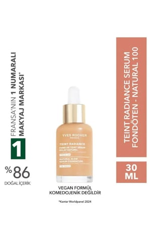 Işıltı Etkili Serum Fondöten – Hyalüronik Asit İçerikli, Teint Radiance, Vegan Formül