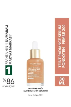 Işıltı Etkili Serum Fondöten – Hyalüronik Asit İçerikli, Teint Radiance, Vegan Formül