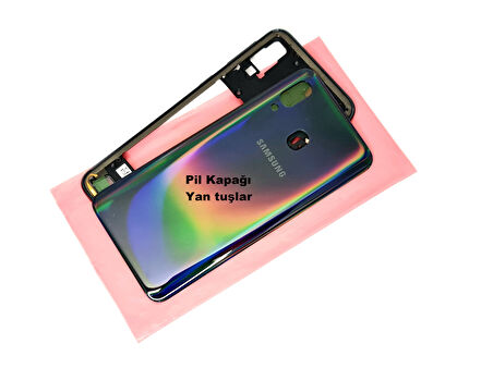 Tkgz Samsung Galaxy A40 A 405 Kasa Arka Pil Batarya Kapağı SİYAH