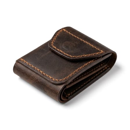 %100 Hakiki Deri Compact Erkek Cüzdan Taba Renk - Viral Tasarım 7X10 Cm Mini Minimalist Dikey Cüzdan