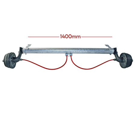 Al-Ko 1000Kg 1400mm Torsiyonlu Frenli Aks Dingil Seti