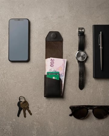 %100 Hakiki Deri Compact Acıkahve Rengi Erkek Cüzdan - Viral Tasarım 7X10 Cm Mini Minimalist Dikey Cüzdan