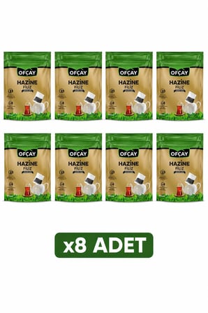 Ofçay Hazine Filiz Zengindem 30 Adet X 30 GR Eko Demlik Poşet Çay x8 Adet