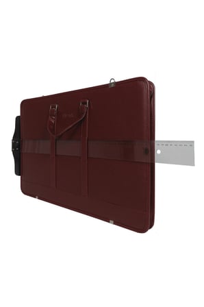 : Deri Proje Çantası : 40 cm x 55 cm : Bordo