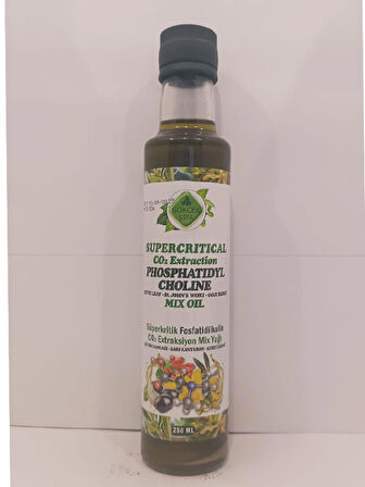 Fosfatidilkolin Süperkritik Mix Yağı 250 ml (PHOSPHATİDYLCHOLİNE SUPERCRİTİCAL MİX OİL)