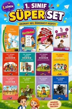 1. Sınıf (1.Dönem) Süper Set -16 Kitap