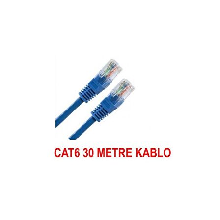 Cat6 İnternet Ethernet Rj45 Lan Kablosu 30 Metre