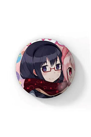 Puella Magi Madoka Magica Temalı 1 Adet Rozet 58 Mm