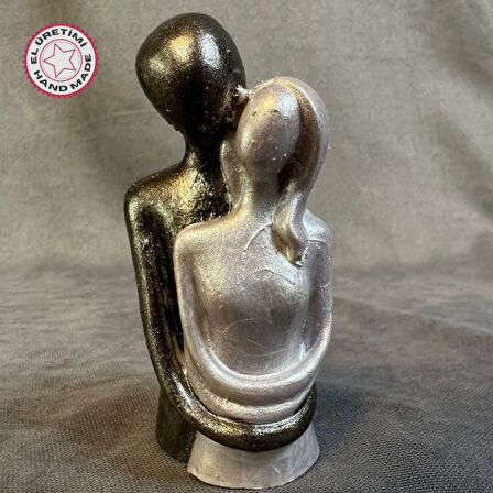 Uretti - Hülya 6683 El Yapımı Dekoratif Sarılmış Çift Biblo