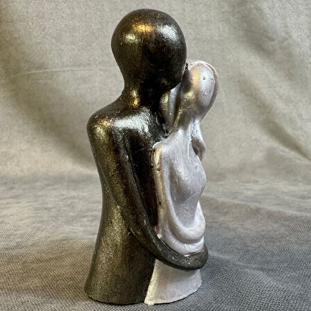 Uretti - Hülya 6683 El Yapımı Dekoratif Sarılmış Çift Biblo