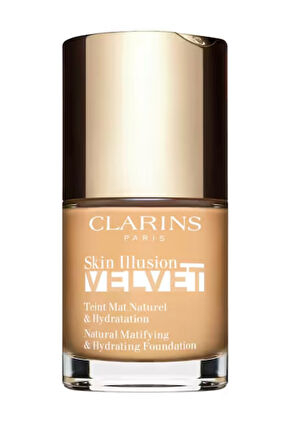 Clarins Skin Illusion Velvet - Doğal Bitişli Nemlendirici Fondöten 105N