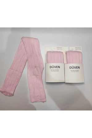 2 Adet Pembe Çocuk Külotlu Çorap