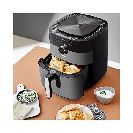 Arzum AR2074-G Airtasty XL Air Fryer 6 lt Gümüş Yağsız Fritöz