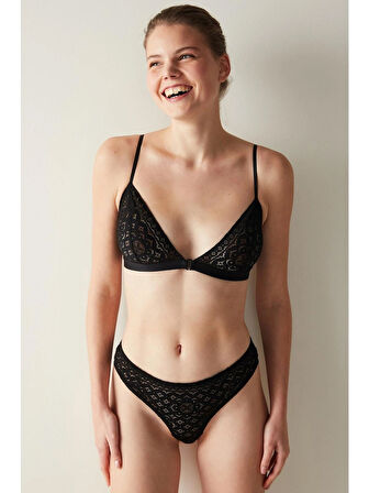 Penti Triangle Siyah Sütyen