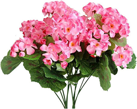 Yapay Çiçek Sardunya Demeti 40*25cm 1.Kalite PEMBE Balkon Çiçeği