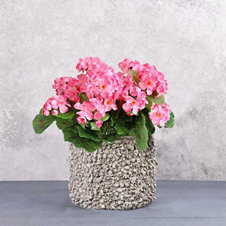 Yapay Çiçek Sardunya Demeti 40*25cm 1.Kalite PEMBE Balkon Çiçeği