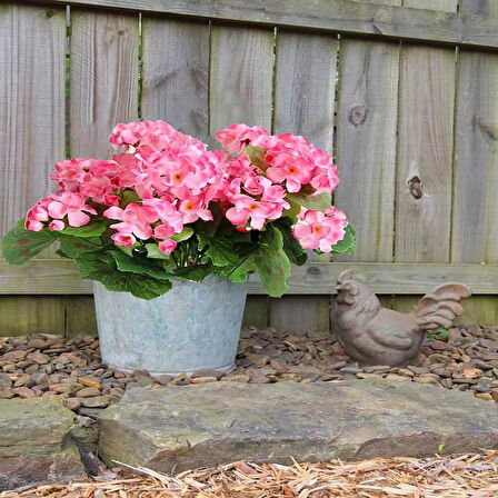 Yapay Çiçek Sardunya Demeti 40*25cm 1.Kalite PEMBE Balkon Çiçeği