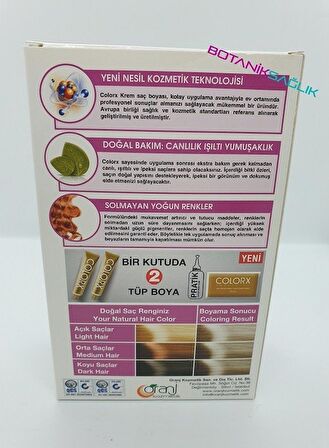 Colorx Saç Boyası Tekli Set - 8.1 Orta Küllü Kumral