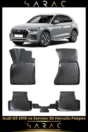 Audi Q5 2022 Model Araca Özel 3d Havuzlu Paspas