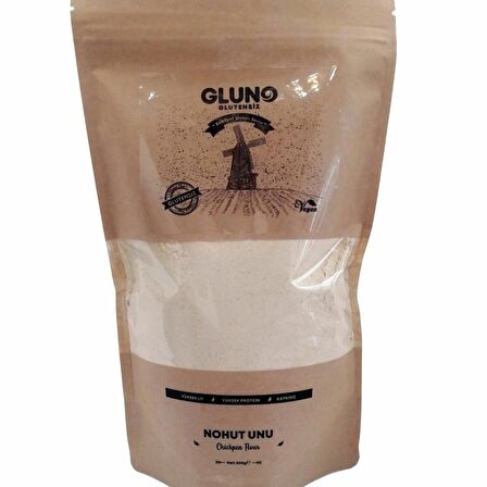 Gluno Glutensiz Çiğ Nohut Unu 500 gr