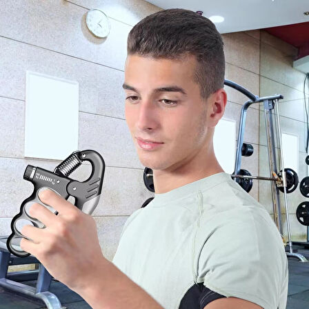 Profesyonel Ayarlanabilir Sayaçlı El Bilek Önkol Egzersiz Yayı