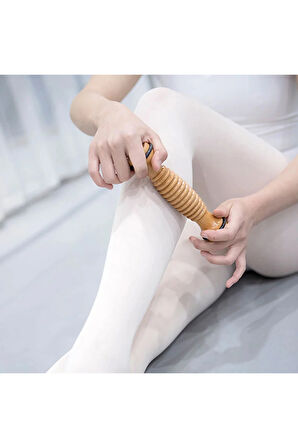 ÇOK AMAÇLI ORGANİK AHŞAP EGZERSİZ MASAJ ALETİ BACAK SIRT OMUZ AYAK