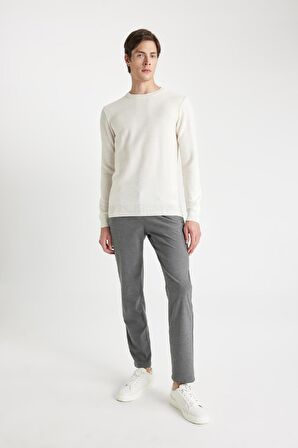 DeFacto Standart Fit Bisiklet Yaka Kazak C9618AX24AUBG734