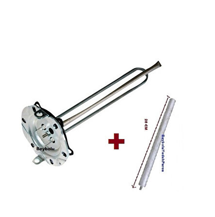 Baymak Anotlu Uyumlu Titanyum Rezistansı , Termosifon Anot Çubuklu 2000 Watt Rezistans