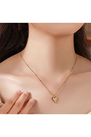 Dorikalı | Kalp Kolye | Paslanmaz - 316l Çelik | Hediye Paketi Yapılır