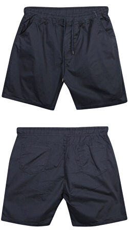 Likralı Büyük Beden 120 - 157 Kilo Arası İçin Uygun Bedenli Erkek Bağcıklı Gabardin Şort