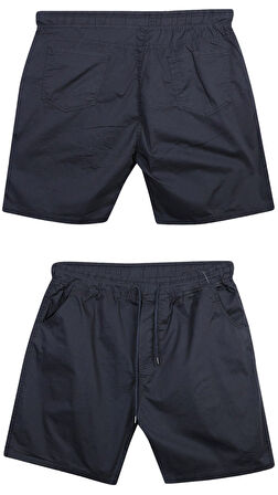 Likralı Büyük Beden 120 - 157 Kilo Arası İçin Uygun Bedenli Erkek Bağcıklı Gabardin Şort