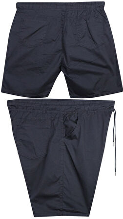 Likralı Büyük Beden 120 - 157 Kilo Arası İçin Uygun Bedenli Erkek Bağcıklı Gabardin Şort