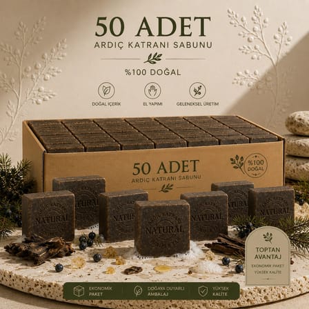 Internatural Ardıç Katranı Bitkisel Sabun 120 g - 50 Adet