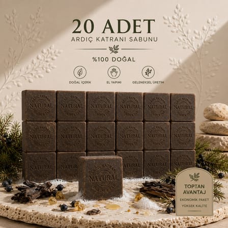 Internatural Ardıç Katranı Bitkisel Sabun 120 g - 20 Adet