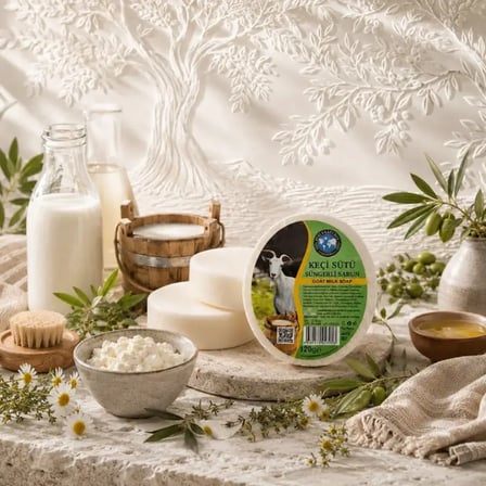 Internatural Keçi Sütü Süngerli Bitkisel Sabun 10'lu Paket (10 x 120 g)