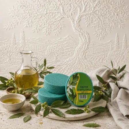 Internatural Defne Süngerli Bitkisel Banyo Sabunu 5'li Paket (5 x 120 g)