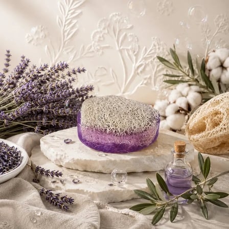 Internatural Lavanta Kabak Lifli Bitkisel Sabun 80'li Paket (80 x 110 g)