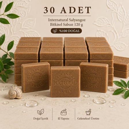 Internatural Salyangoz Bitkisel Sabun 120 g - 30 Adet